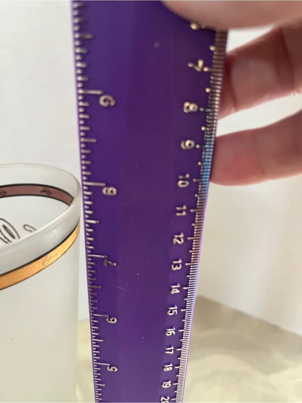 Frosted Champagne Flute with Gold Accents